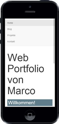 Mobile mit Viewport